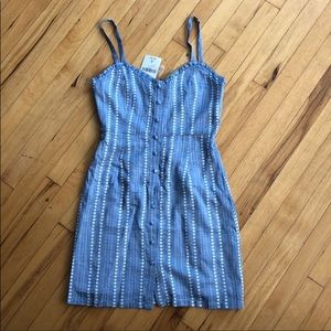 Trendy Pinstriped dotted dress